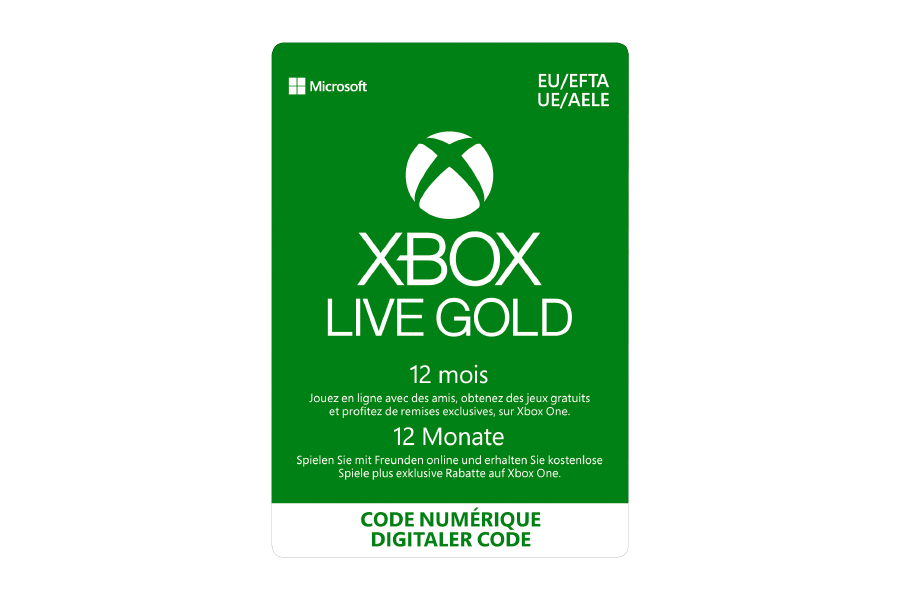 Xbox Live Gold Abonnement - 12 Monate